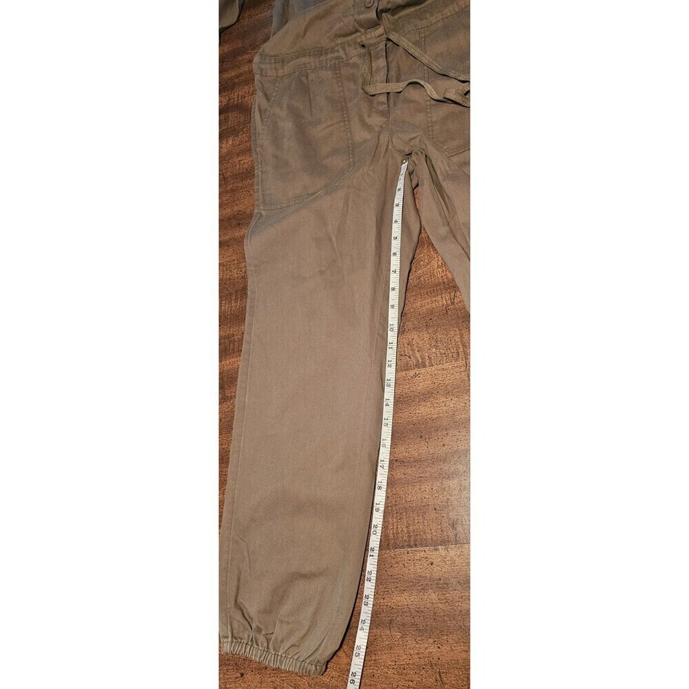 Aerie Softest Utility Tie Waist Button Front Jumpsuit Olive Green Size Small NWT - Picture 14 of 15